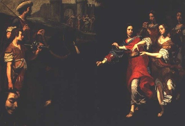 O Triunfo de David (óleo sobre tela) de Lorenzo Lippi