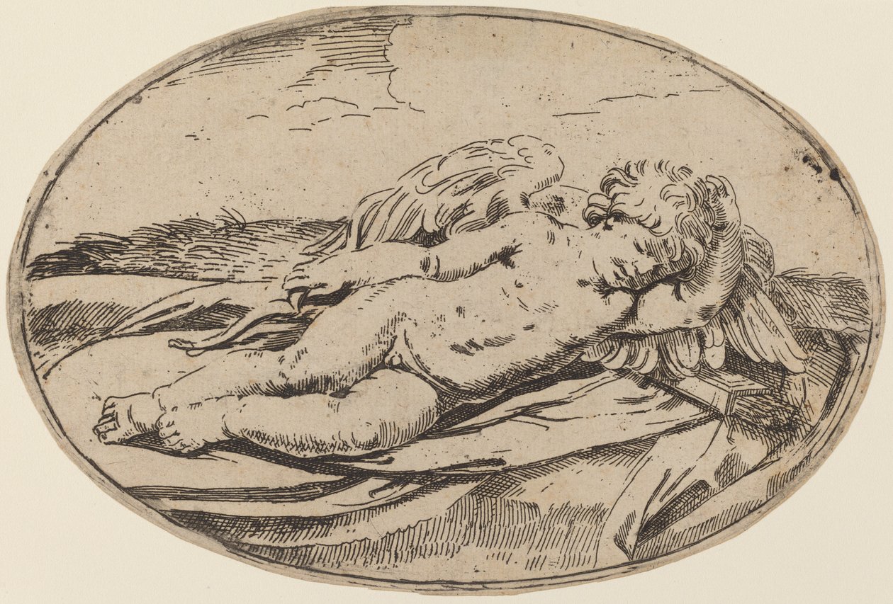 Cupido Adormecido de Lorenzo Loli after Guido Reni