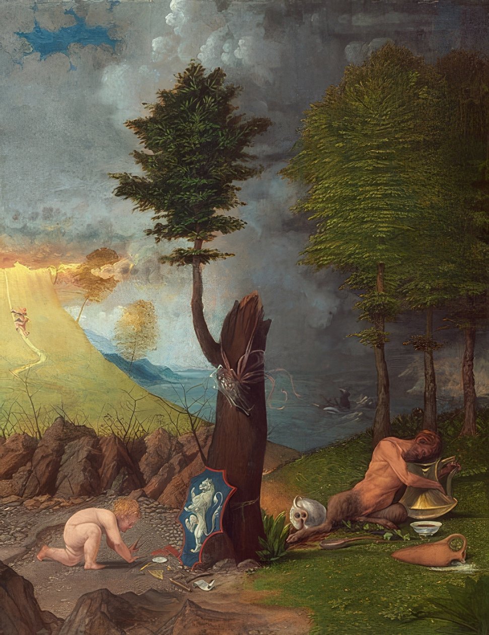 Alegoria da virtude e do vício. 1505 de Lorenzo Lotto