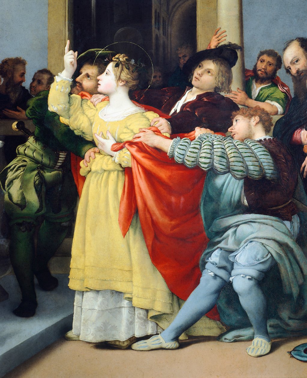 Altar de Santa Lúcia ou Santa Lúcia perante o Juiz de Lorenzo Lotto