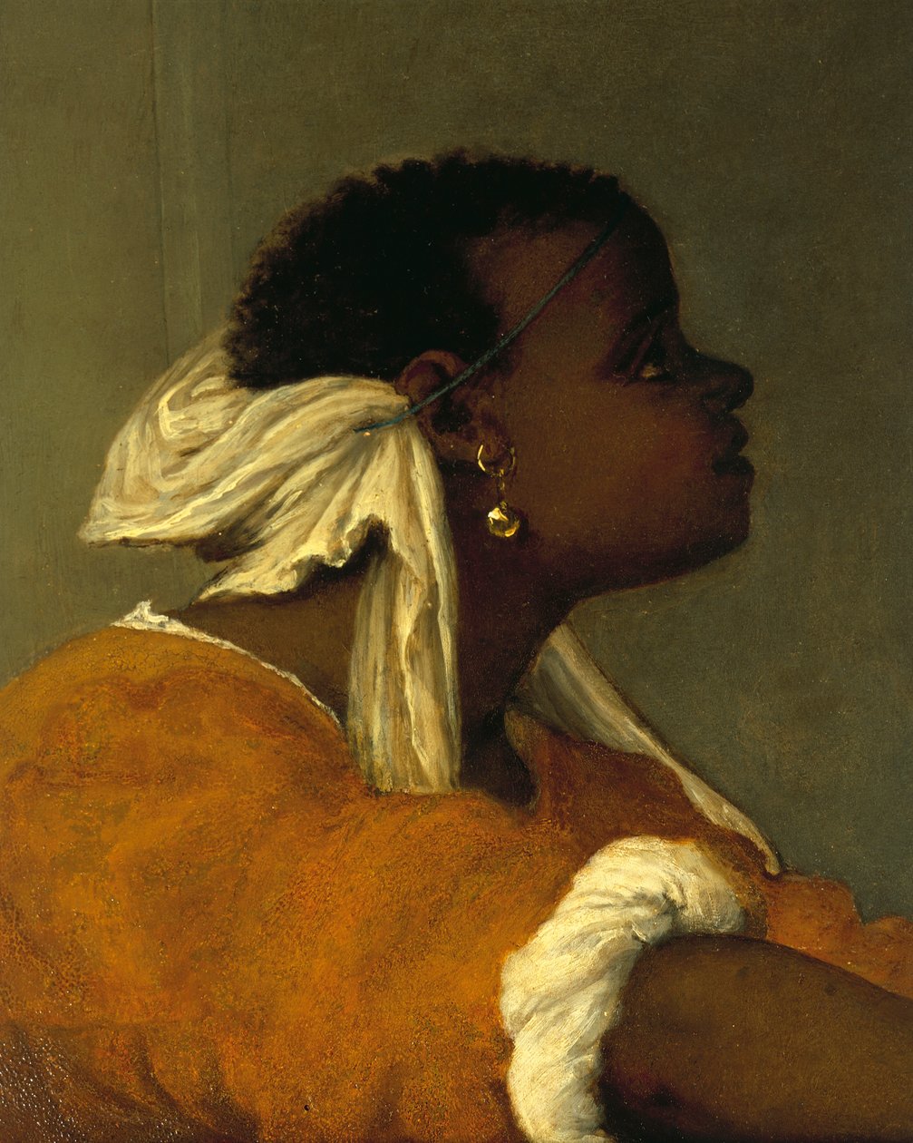 Altarpe de Santa Lúcia ou Santa Lúcia nos tribunais por Lorenzo Lotto (1480 ca- 1556), óleo sobre tela, 243x237 cm, detalhe de Lorenzo Lotto