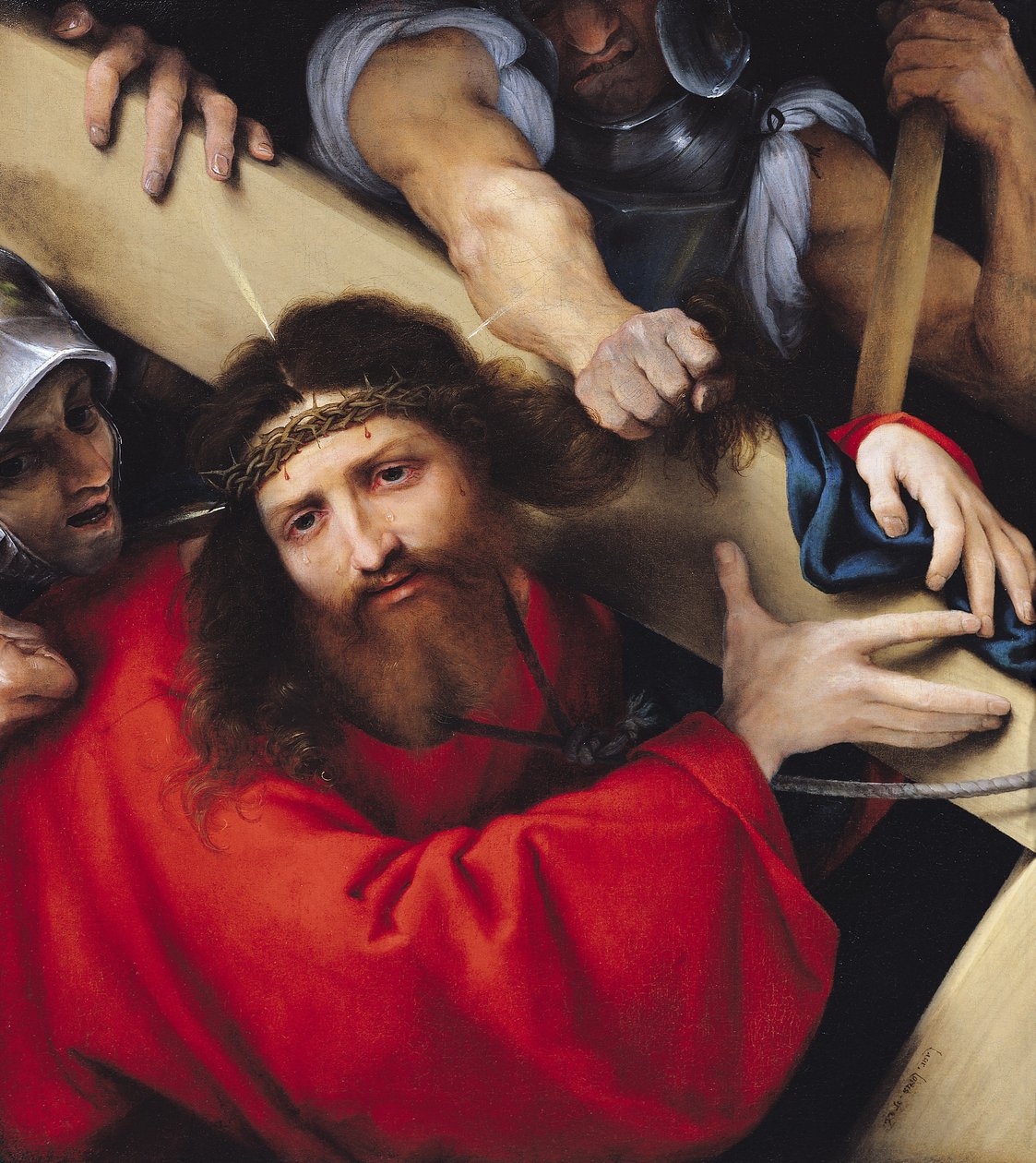 Cristo carregando a cruz, 1526 de Lorenzo Lotto