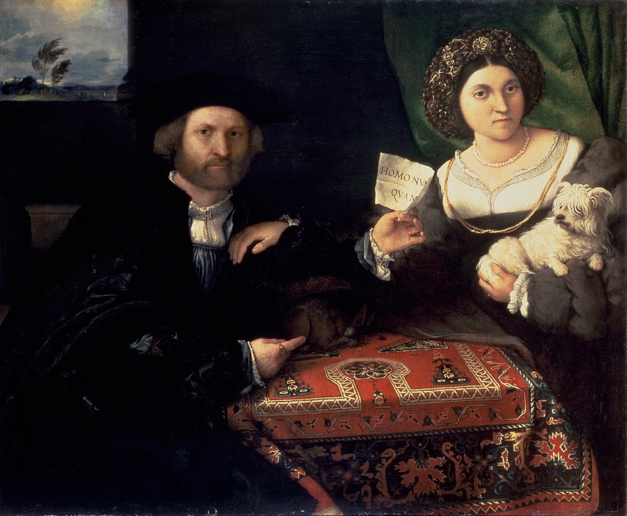Marido e Esposa, c.1523 de Lorenzo Lotto