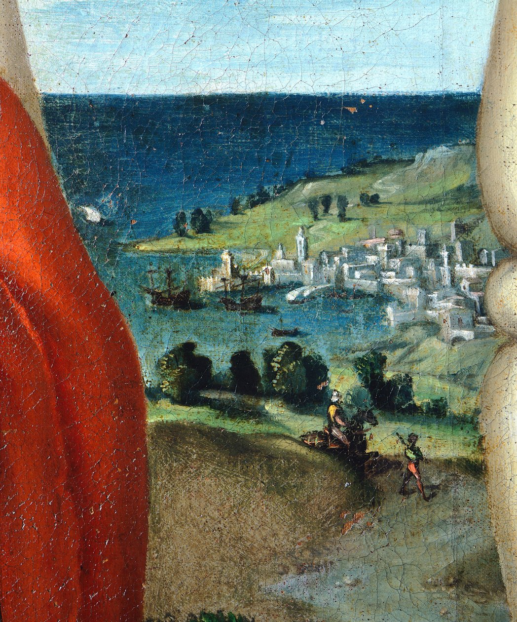 Madonna em Glória com Santos Cosmas e Damião em adoração de Lorenzo Lotto