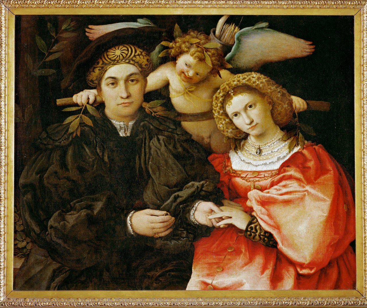 Mestre Marsílio e sua esposa de Lorenzo Lotto