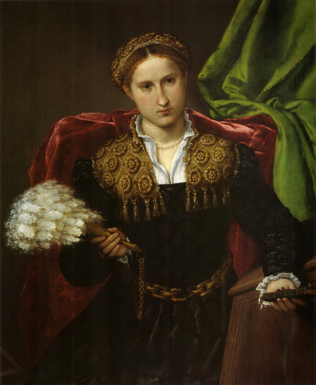 Retrato de Laura da Pola, esposa de Febo da Brescia. de Lorenzo Lotto