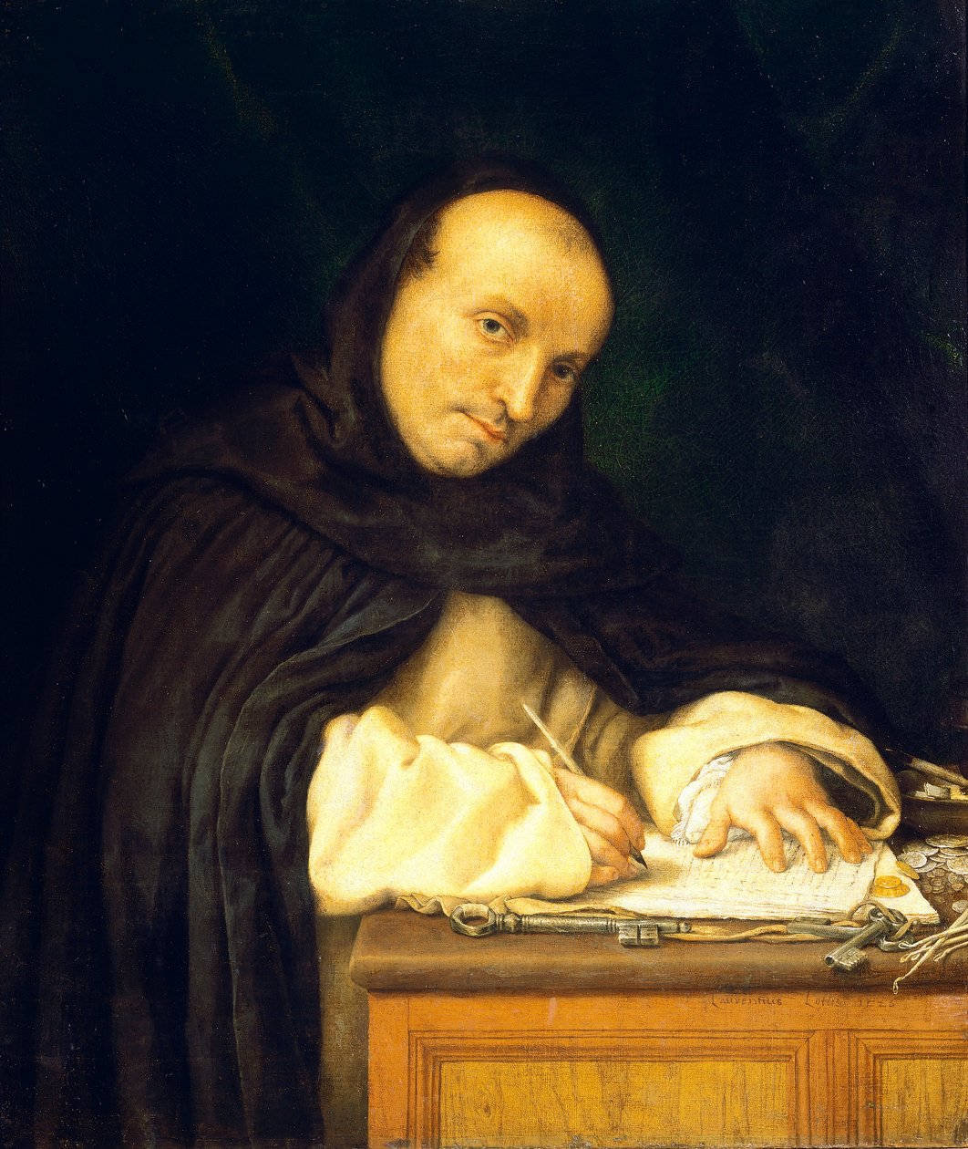 Retrato do frade dominicano ou retrato do frade vigia do Convento de San Zanipolo de Lorenzo Lotto