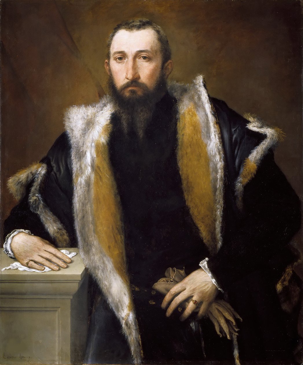 Retrato de Febo da Brescia, 1543-1544. de Lorenzo Lotto