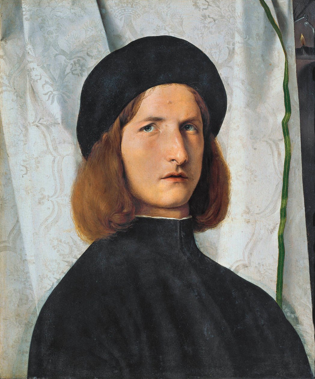 Retrato de jovem com lâmpada, 1508 de Lorenzo Lotto