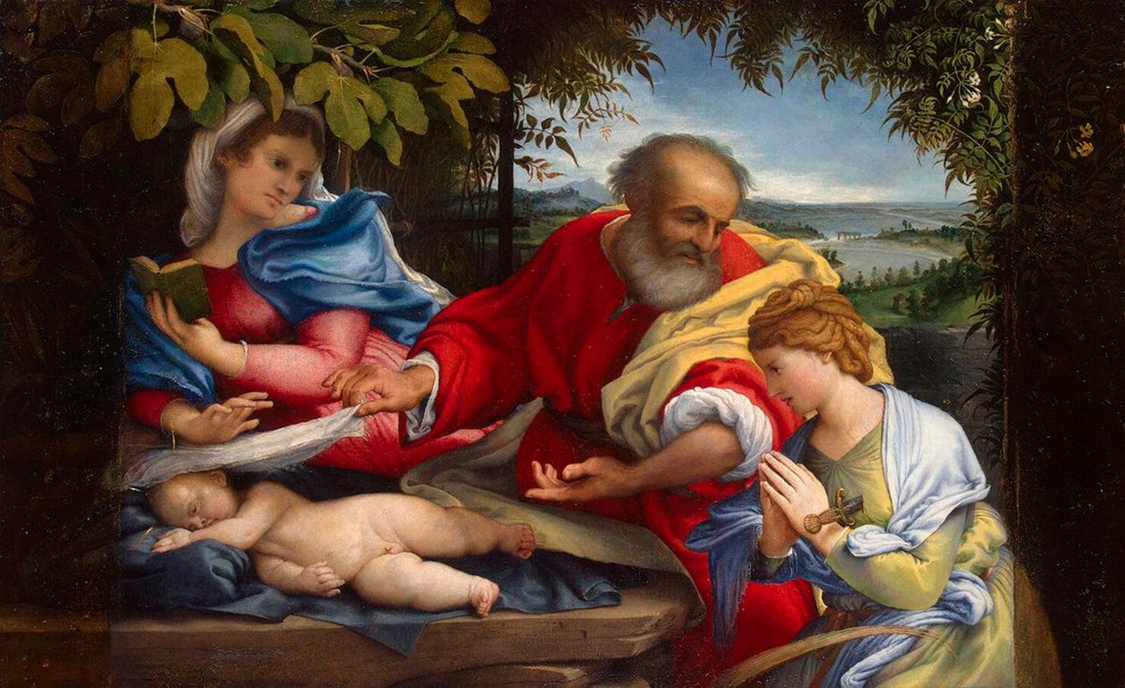 Descanse na Fuga para o Egito com Santa Justina