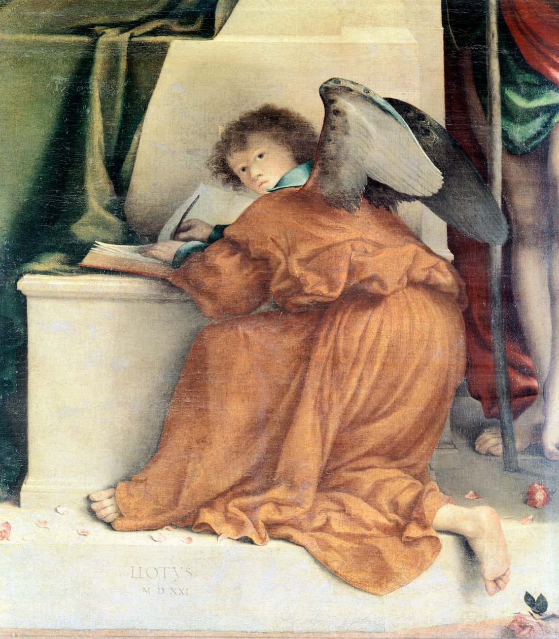 Altar Peça de São Bernardino de Lorenzo Lotto