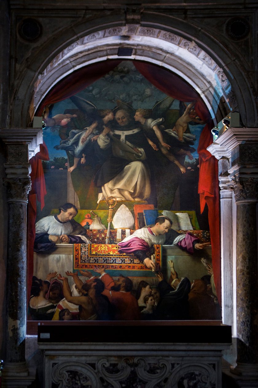 doação de São Antonino de Lorenzo Lotto