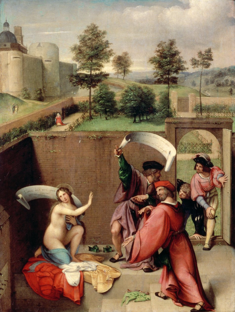 Susanna and the Elders, 1517 (painel) de Lorenzo Lotto
