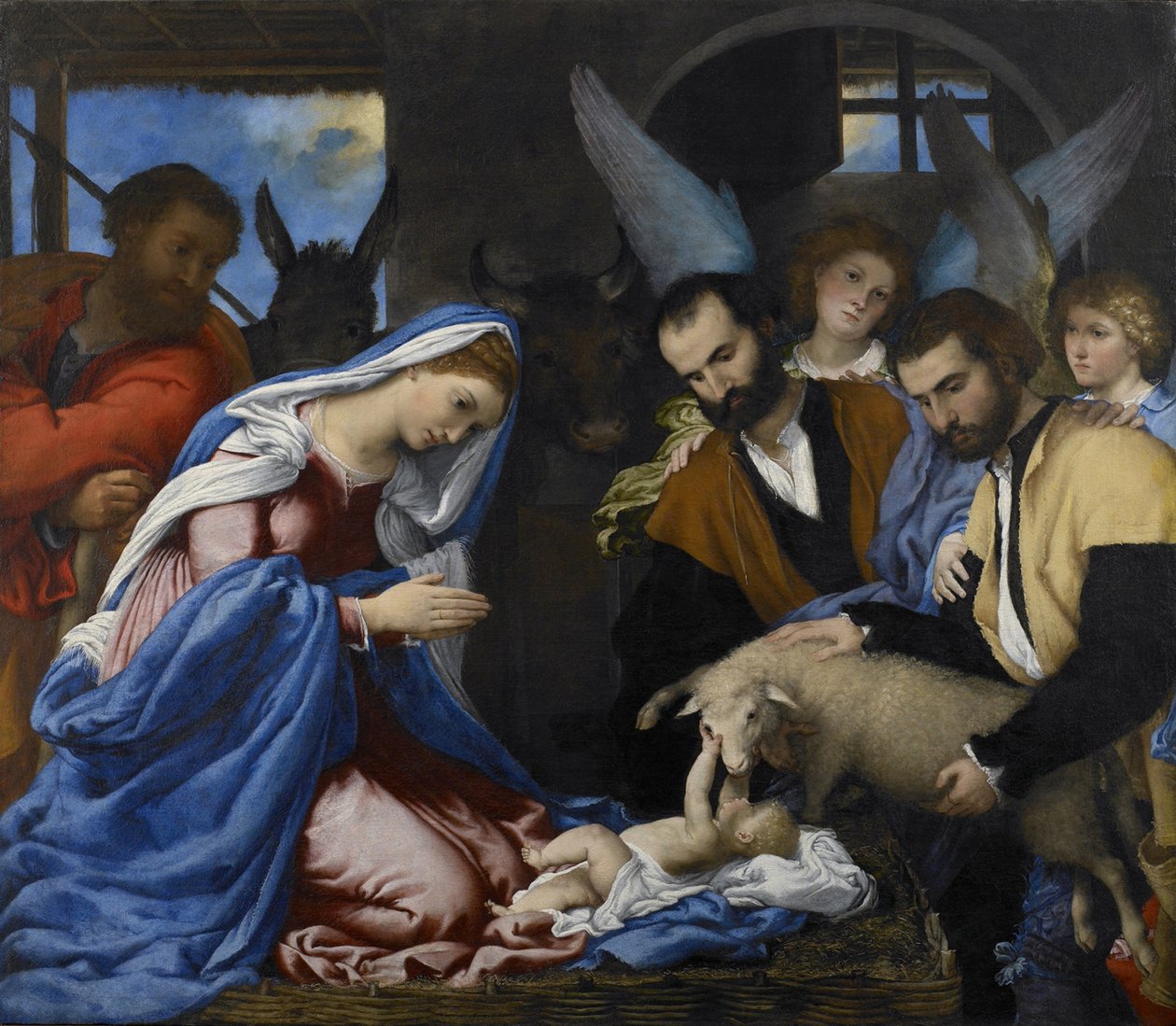 A Adoração dos Pastores de Lorenzo Lotto