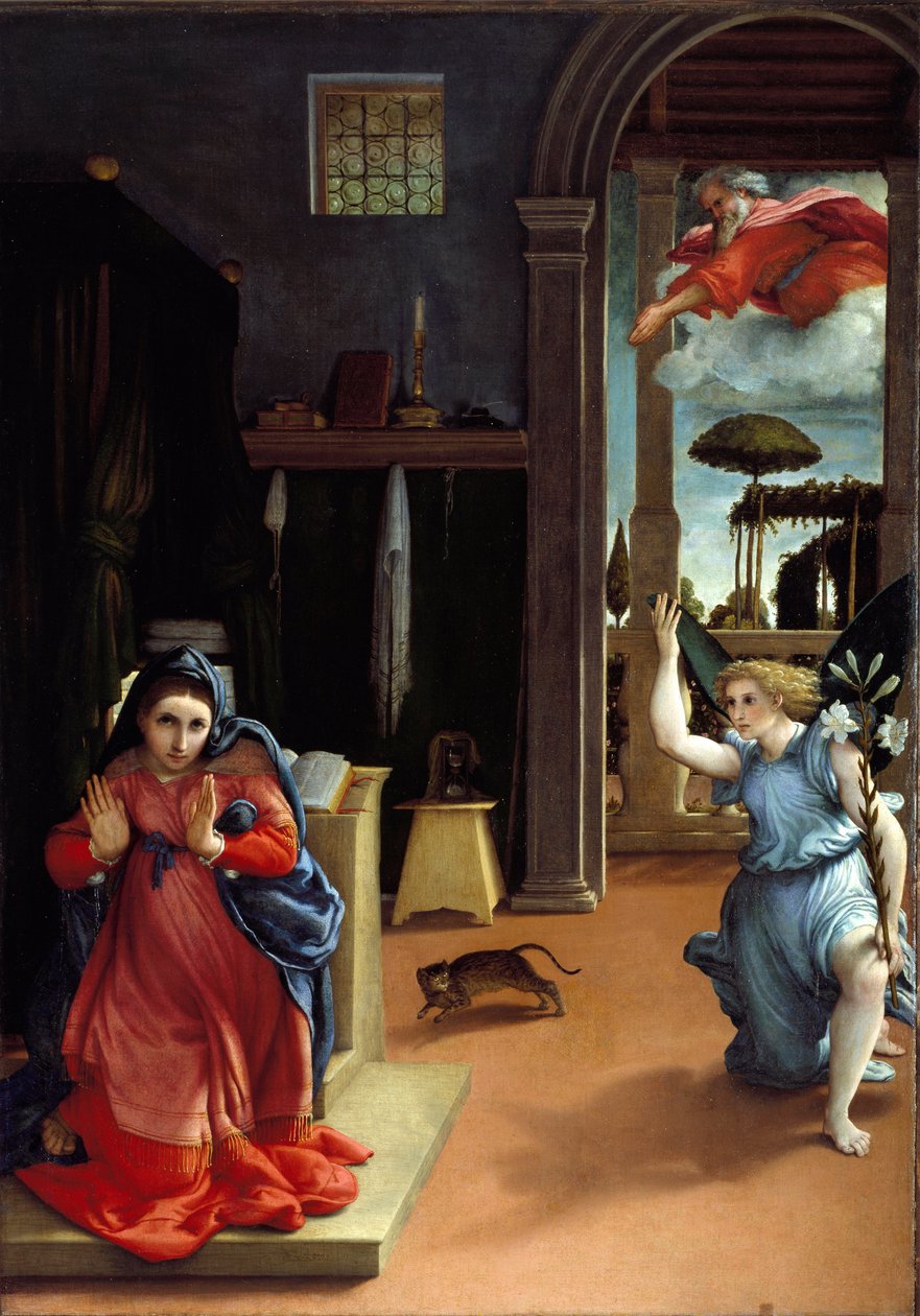 A Anunciação de Lorenzo Lotto