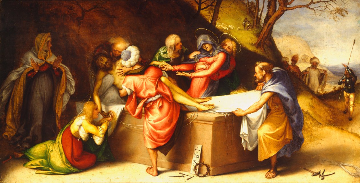 O sepultamento de Cristo de Lorenzo Lotto