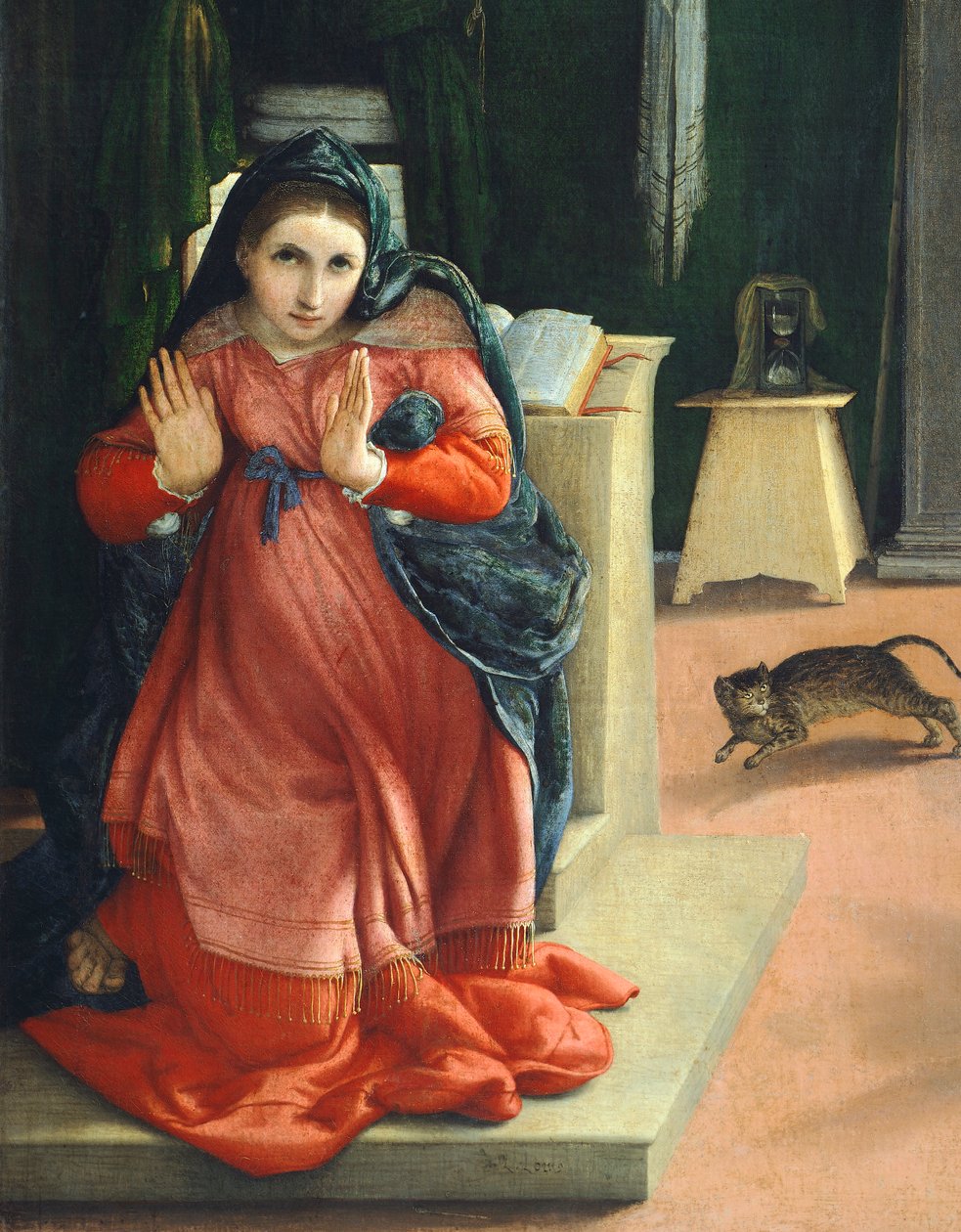A Anunciação Recanati, por volta de 1532, de Lorenzo Lotto (1480 ca- 1556), óleo sobre tela de Lorenzo Lotto
