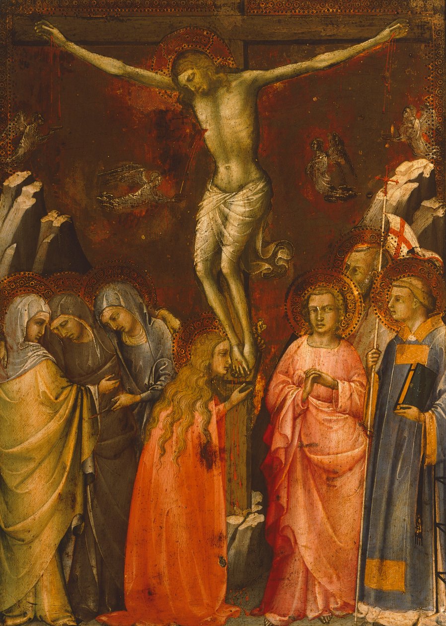 Crucificação, por Lorenzo Monaco (cerca de 1370-1425) de Lorenzo Monaco