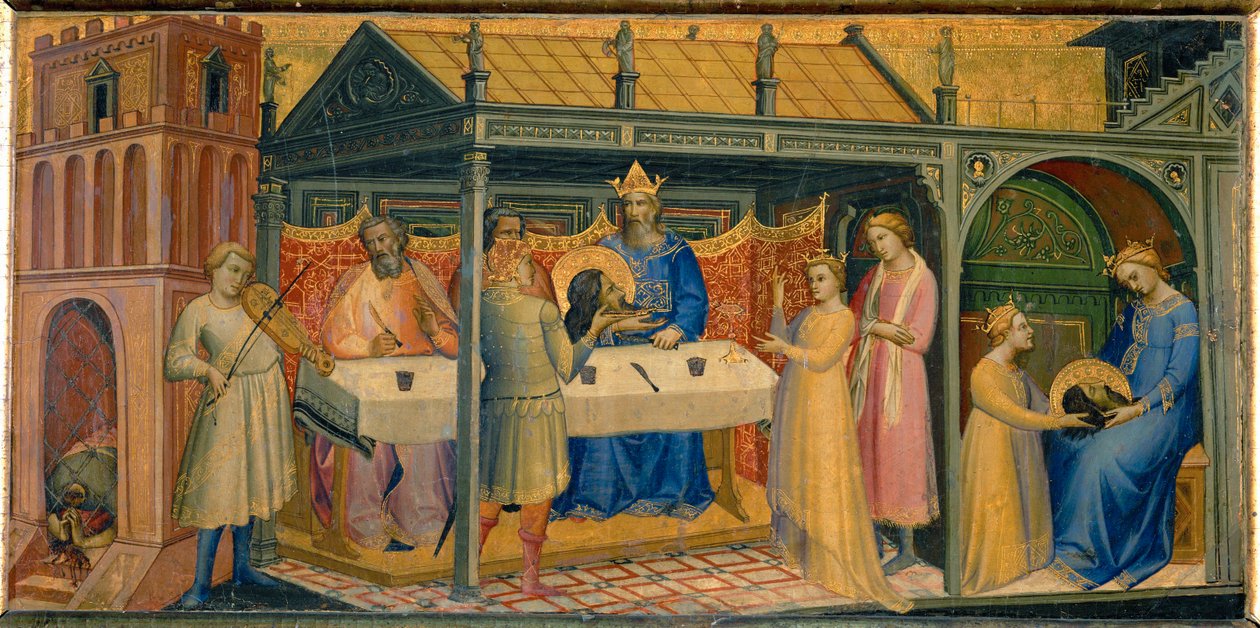 O banquete de Herodes ... de Lorenzo Monaco