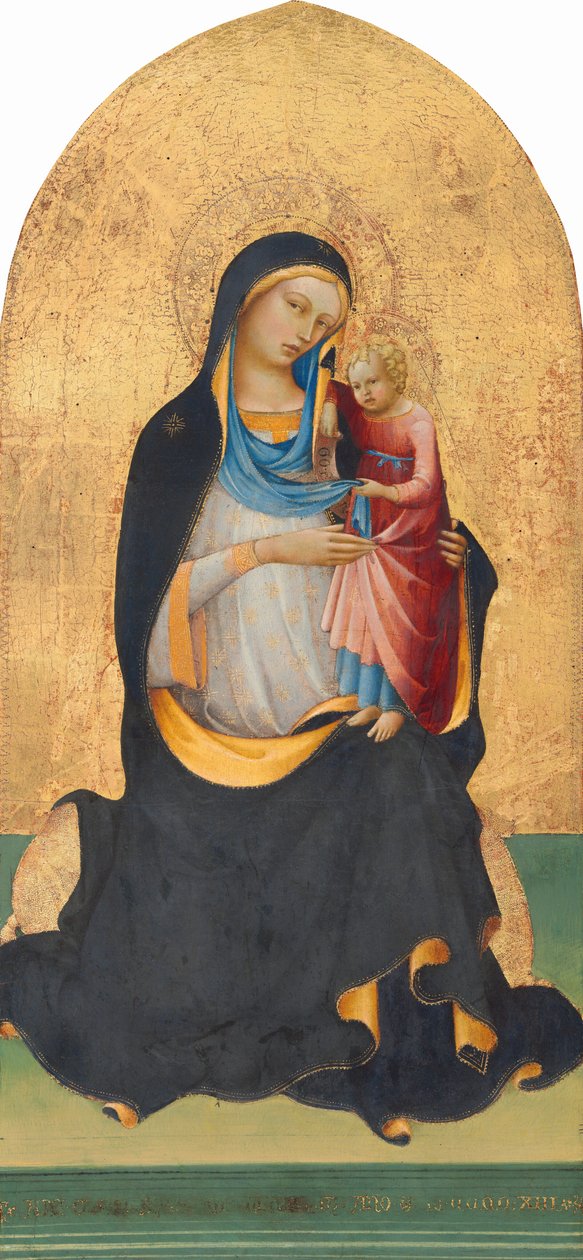 Madonna e Child, 1413. de Lorenzo Monaco