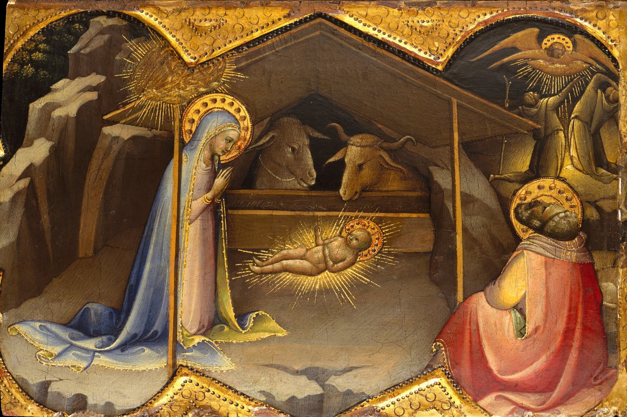 A Natividade, ca. 1406-10. de Lorenzo Monaco