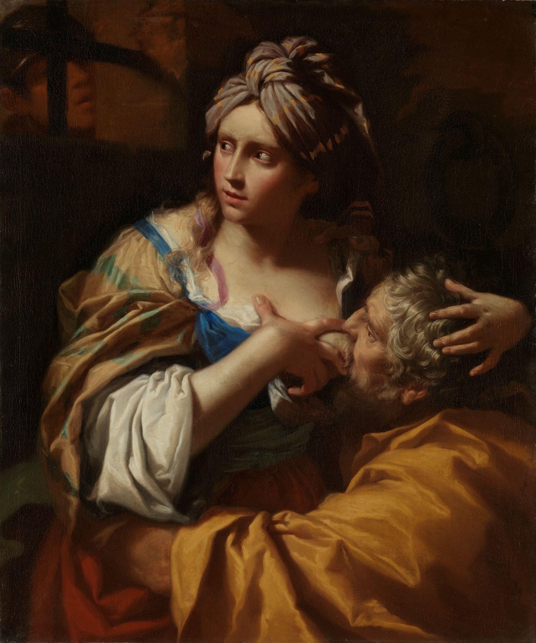 Caridade Romana, c.1670 (óleo sobre tela) de Lorenzo Pasinelli