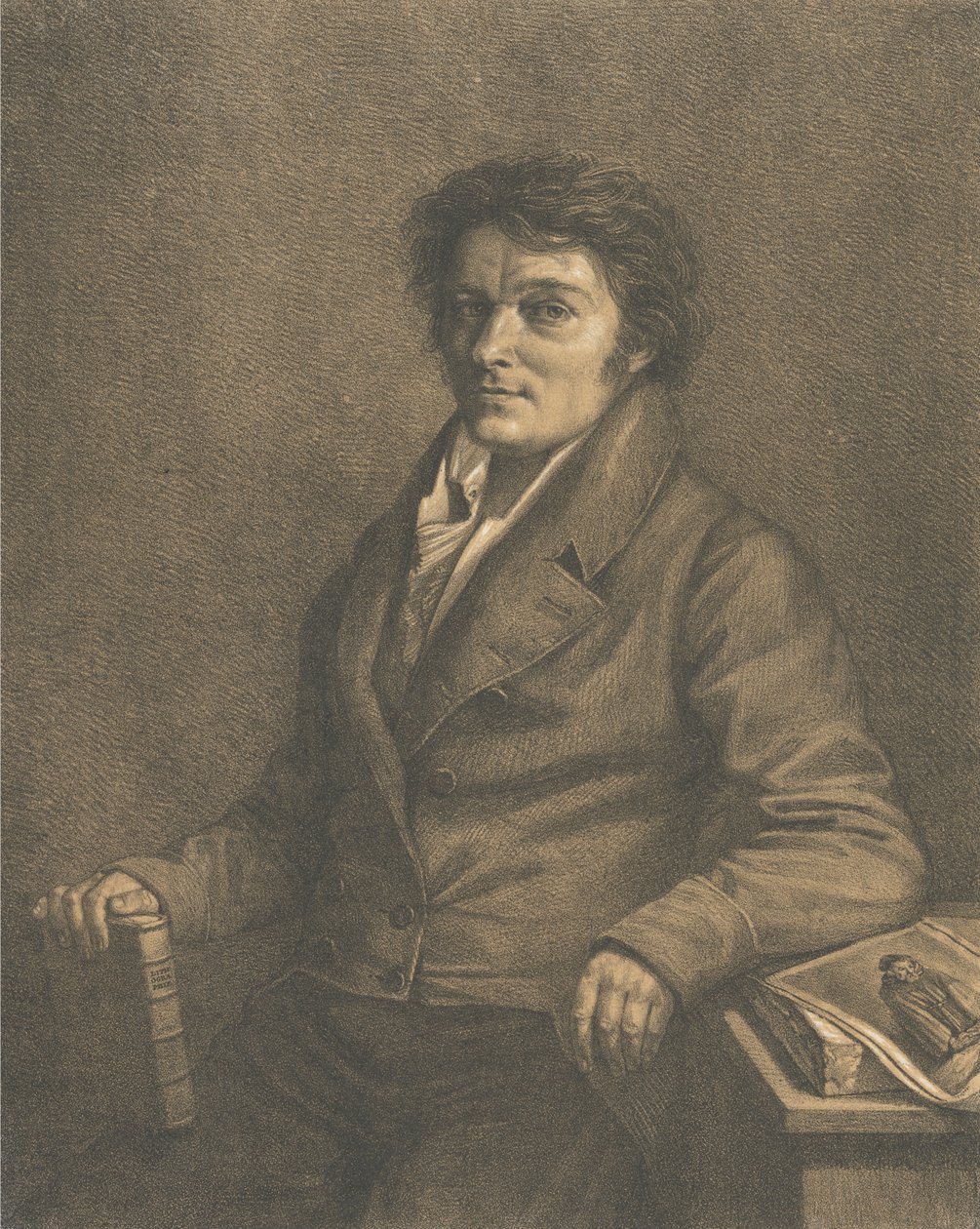 Aloys Senefellder (retrato depois) de Lorenzo Quaglio