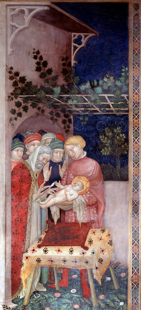 Circuncisão de São João Batista (Fresco de Lorenzo Salimbeni