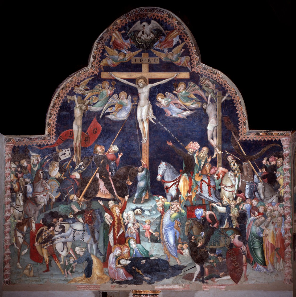 Crucificação (Fresco de Lorenzo Salimbeni
