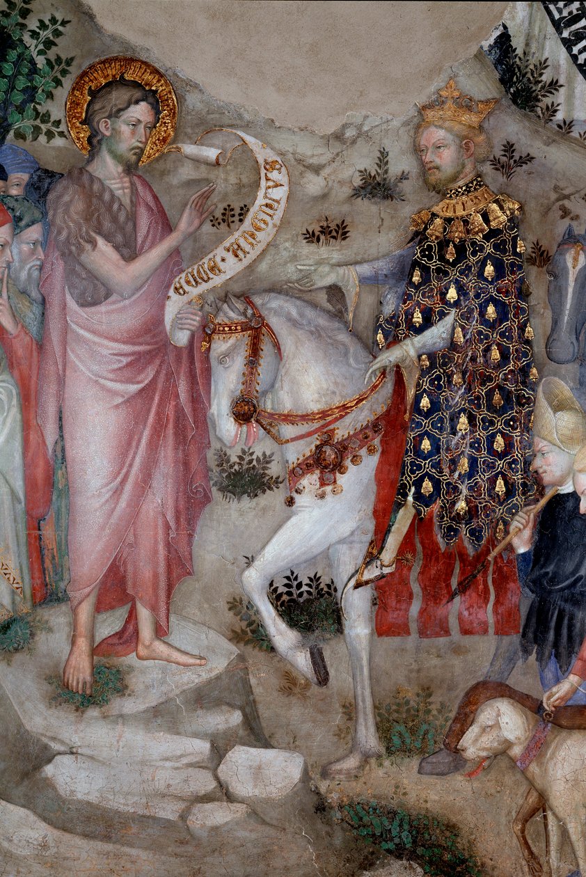 Predicação de São João Batista, detalhe (Fresco de Lorenzo Salimbeni