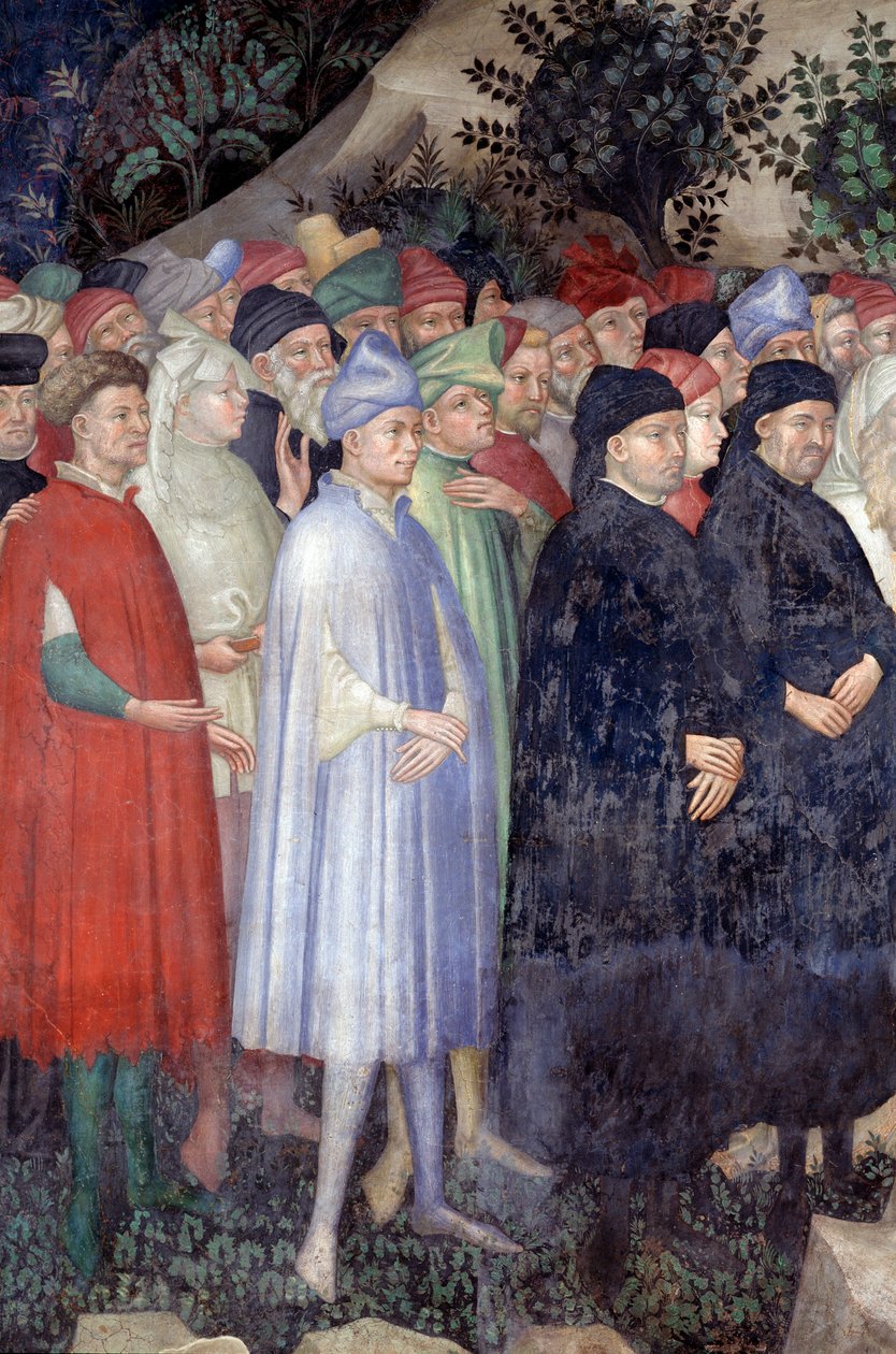 Predicação de São João Batista, detalhe (Fresco de Lorenzo Salimbeni