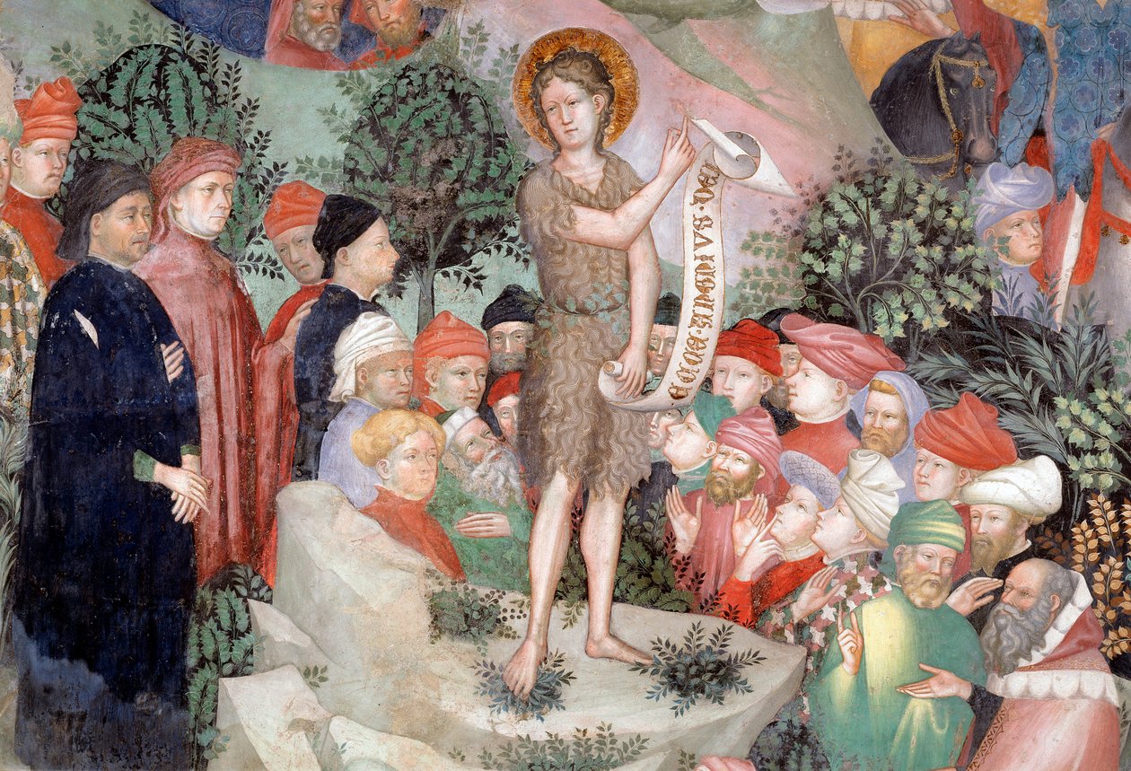 Pregação de São João Batista, detalhe (Fresco de Lorenzo Salimbeni