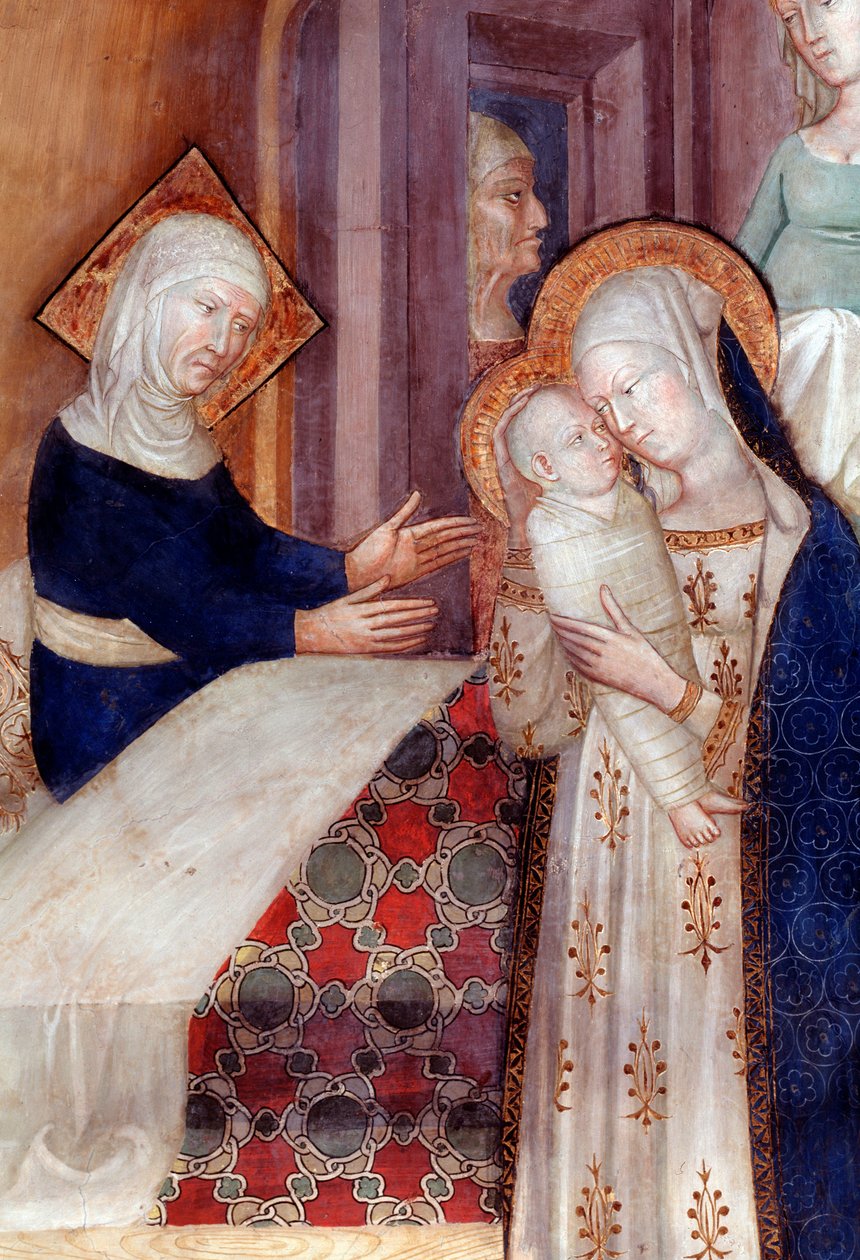 O Nascimento de São João Batista, detalhe (Fresco de Lorenzo Salimbeni