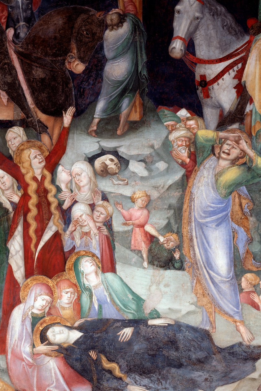 A Crucificação, detalhe (Fresco de Lorenzo Salimbeni