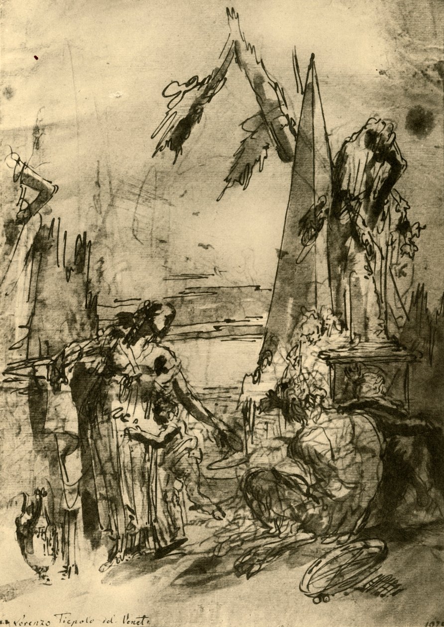 "Capriccio", meados do século XVIII, 1928 de Lorenzo Tiepolo