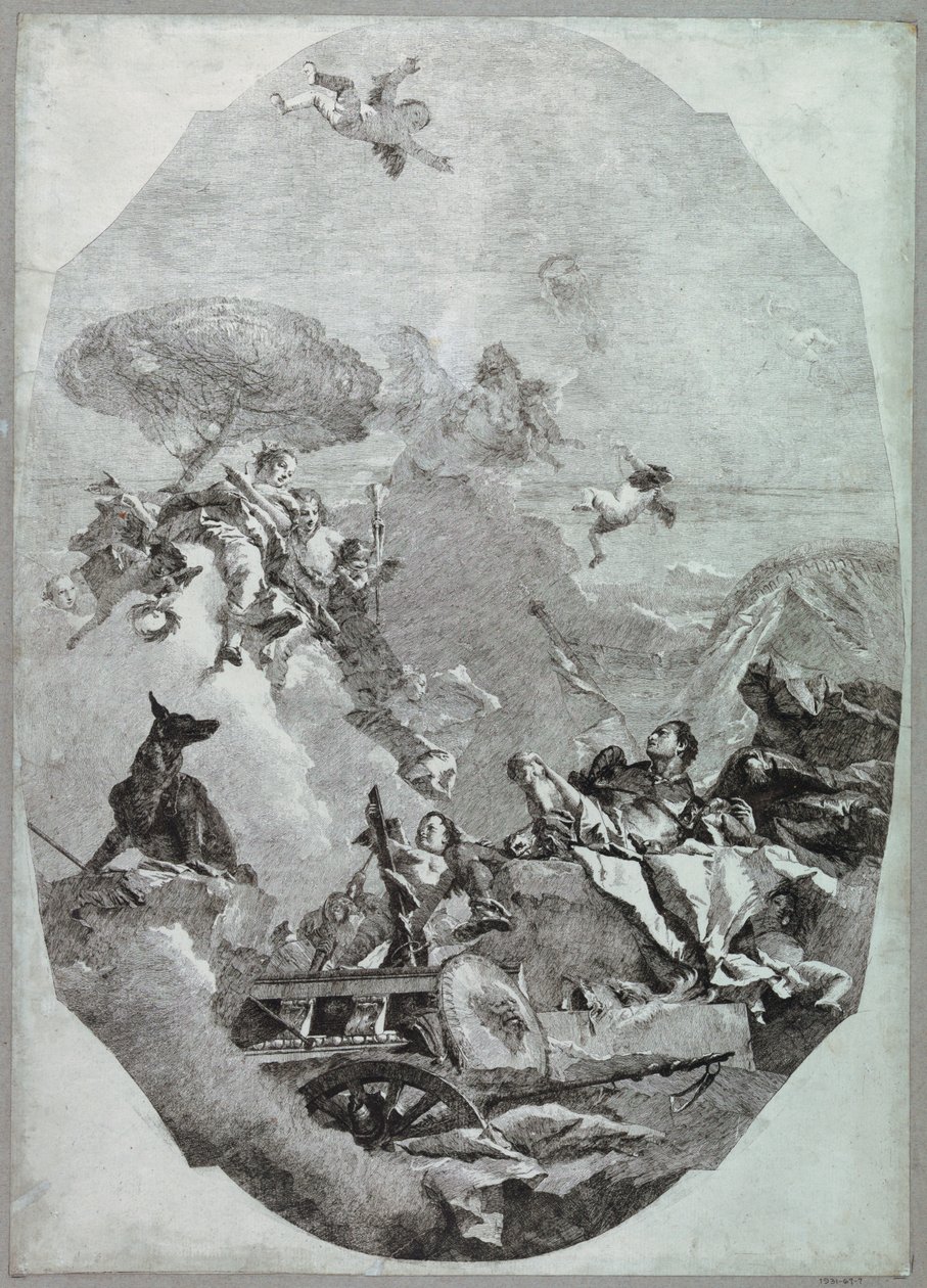 O triunfo de Marte de Lorenzo Tiepolo