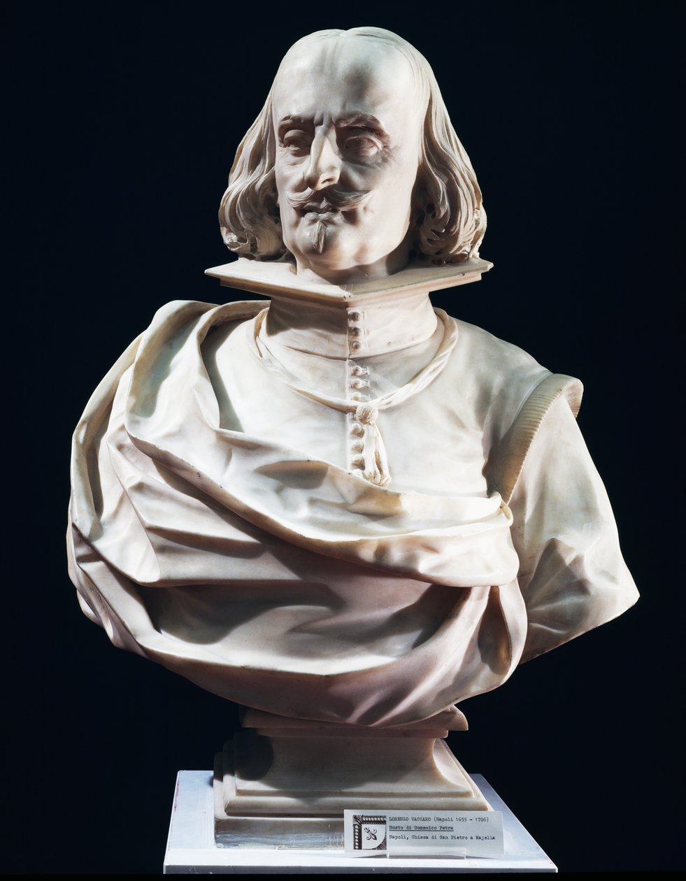 Busto de mármore de Domenico Petra, de Lorenzo Vaccaro (1655-1706), Igreja de São Pedro em Maiella, Nápoles, Itália de Lorenzo Vaccaro