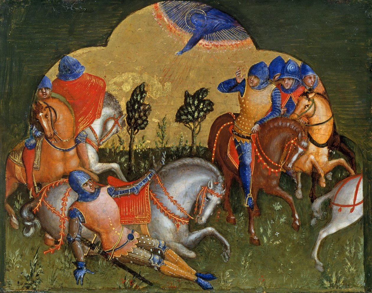 A Conversão de Paul Predella Painel, ca 1370. de Lorenzo Veneziano