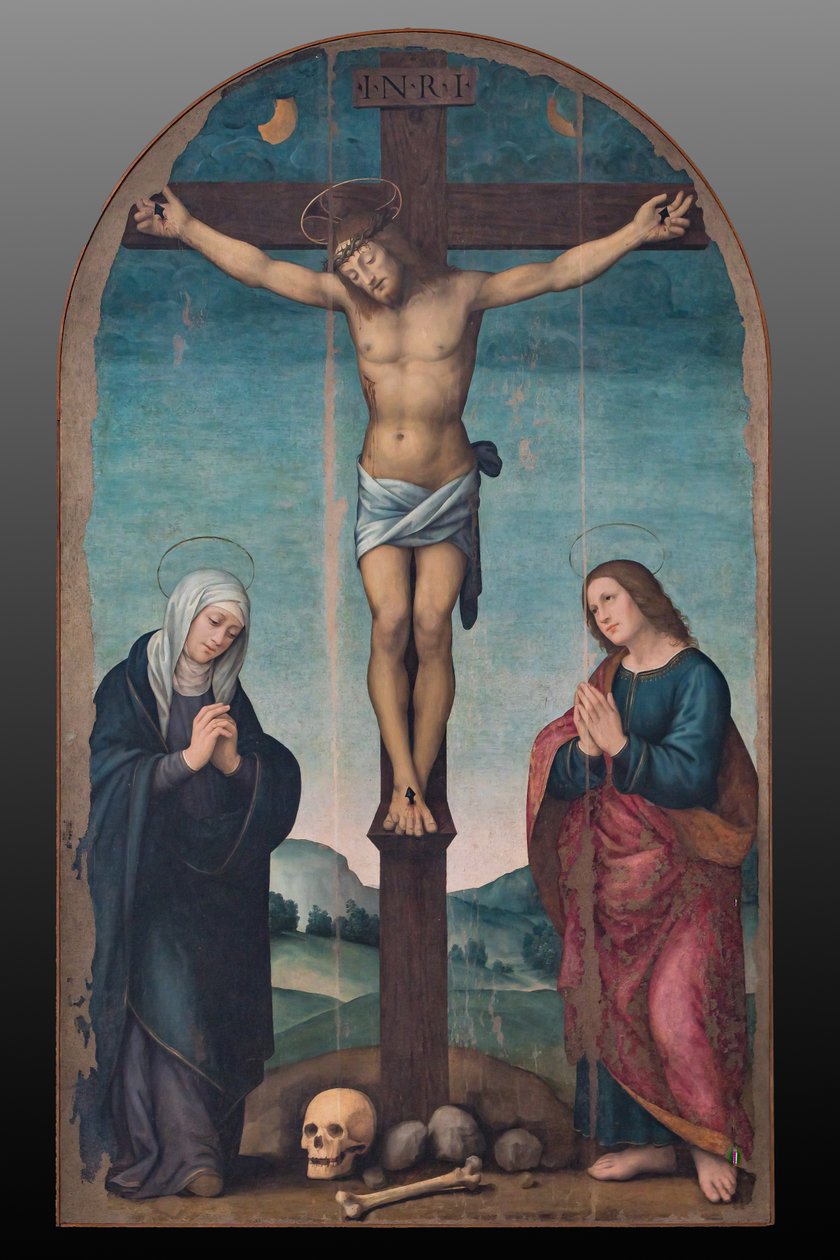 Crucificação, c.1500-24 (óleo sobre painel) de Lorenzo di Credi