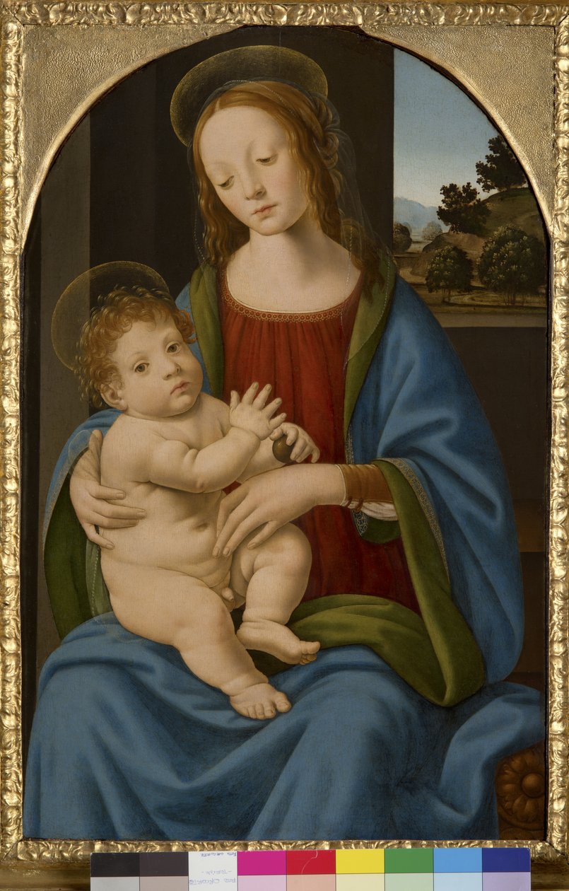 Madonna e criança, 1485-90 de Lorenzo di Credi