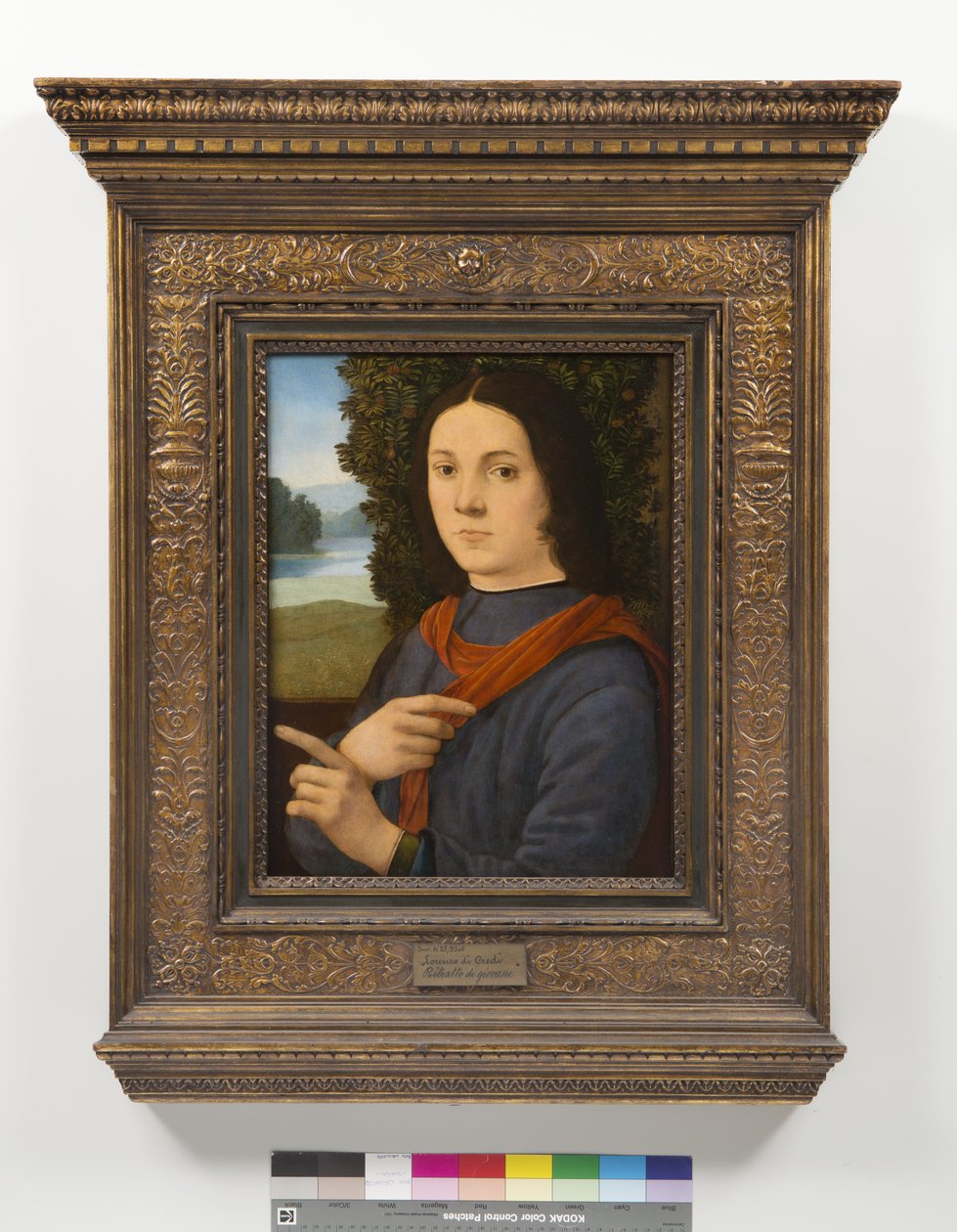 Retrato de um jovem, 1490-99 de Lorenzo di Credi