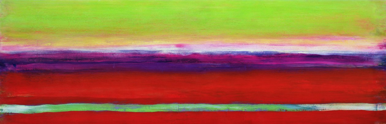 Zanja, 2000 (óleo e goma-laca em gesso no painel de madeira) de Lou Gibbs