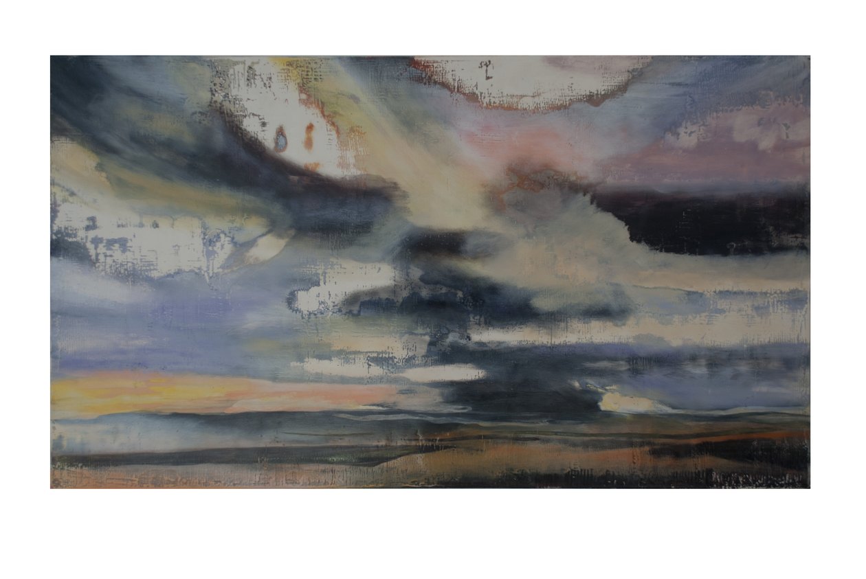 Turner In Translation 2, 2016, óleo e goma laca no painel gesso de Lou Gibbs