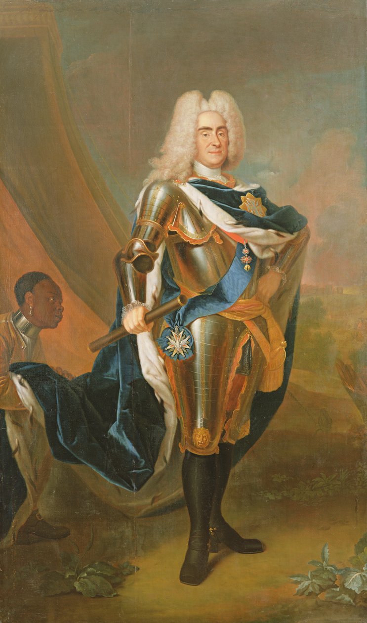 Rei Augusto II da Polônia, antes de 1730 de Louis de Silvestre