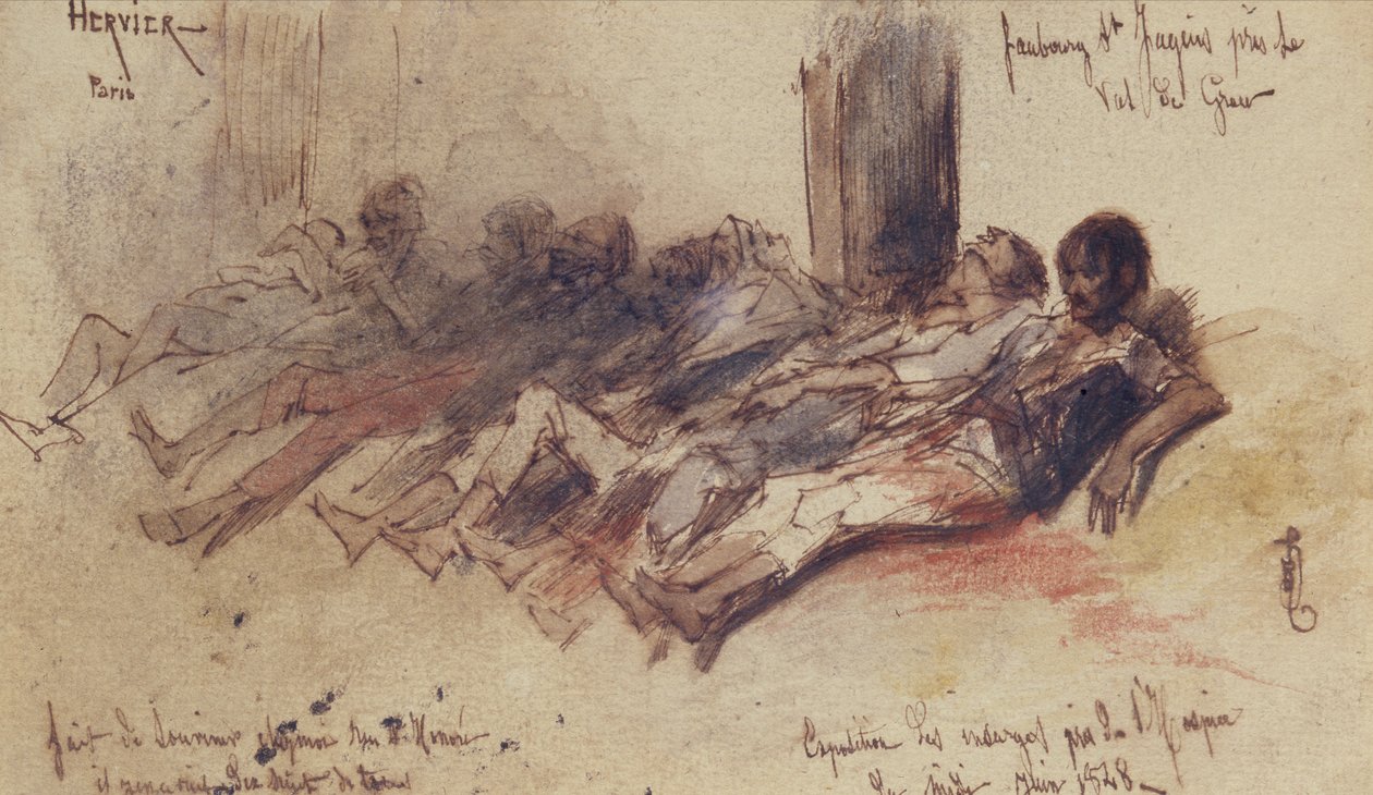 Vítimas de junho de 1848 (wc no papel) de Louis Adolphe Hervier