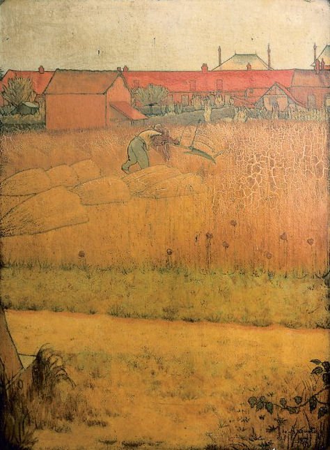 Le FauchernCatala: El segadornInglês: A ceifeira, ou cortador ao meio-dia reapern de Louis Anquetin