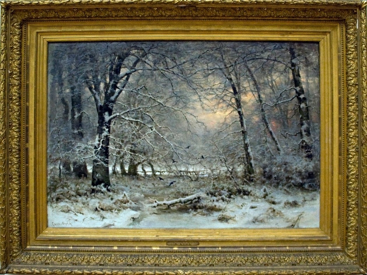 Floresta no inverno de Louis Apol