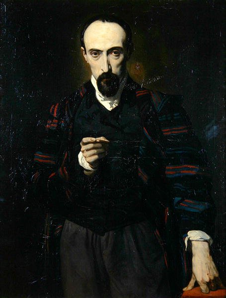 Portrait of Achille Deveria (1800-57)  de Louis Boulanger