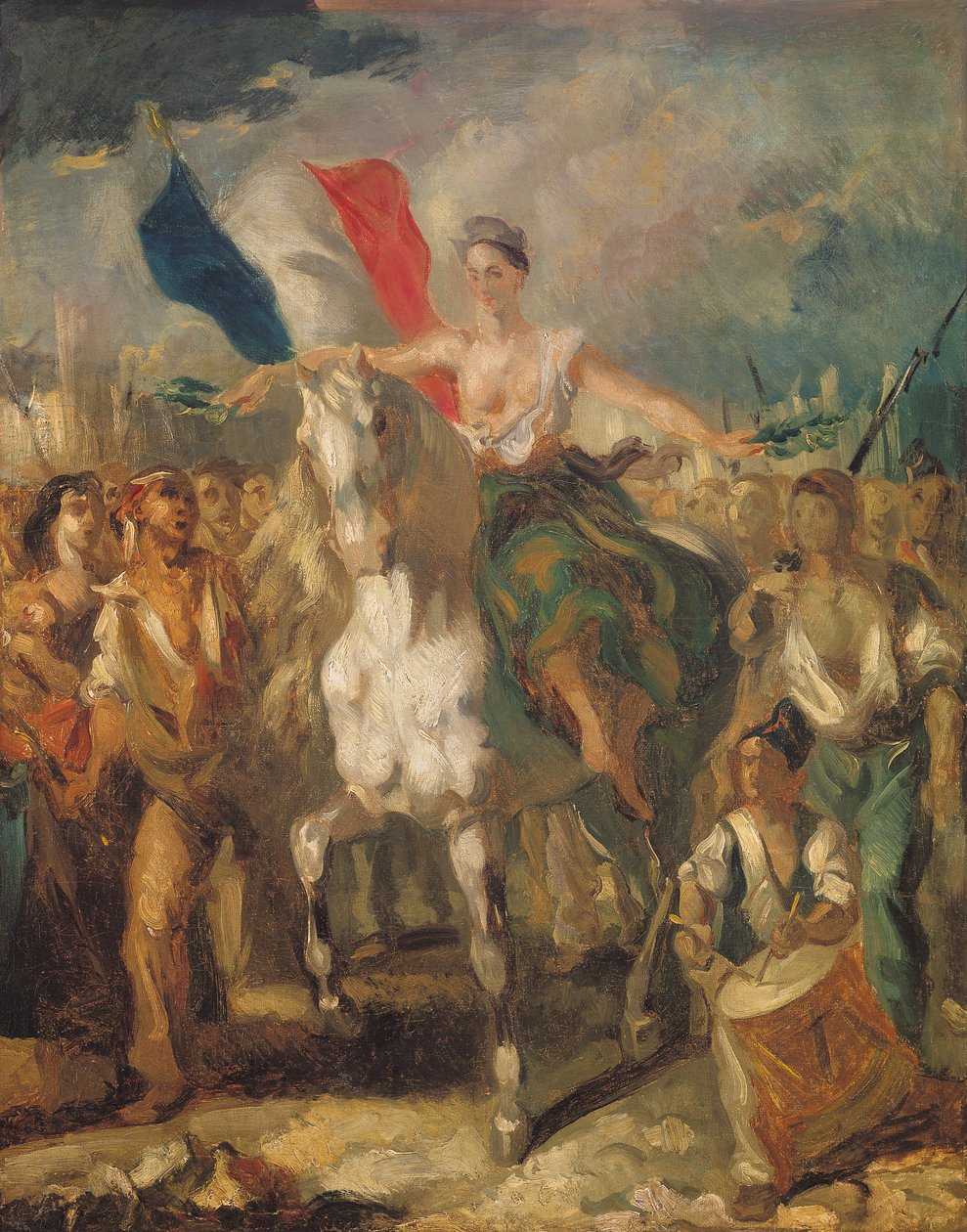 Estudo para &39;Liberty&39;, 1830 de Louis Boulanger