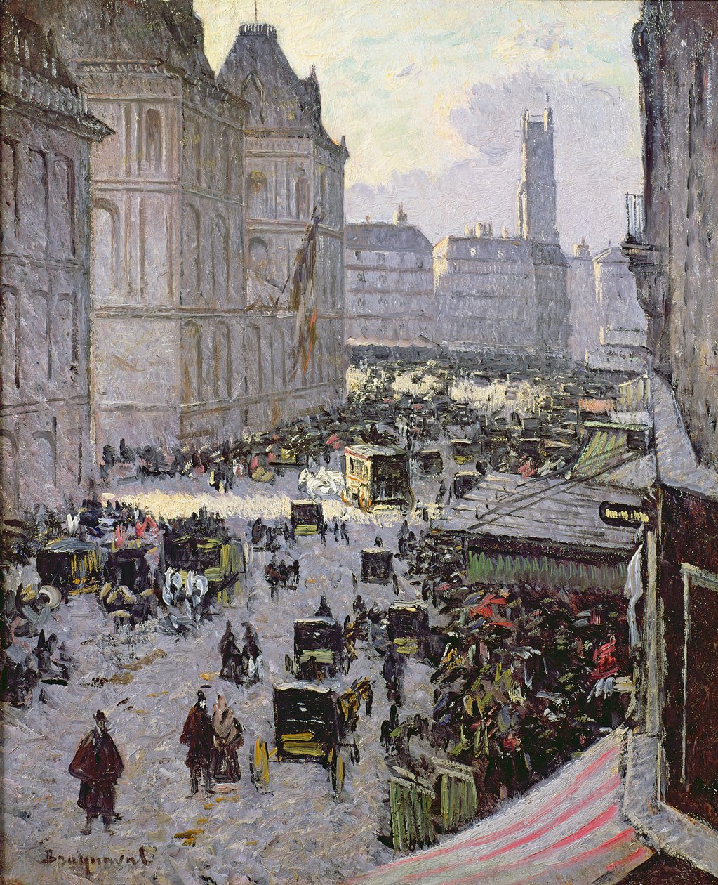 Cena de rua de Paris de Louis Braquaval